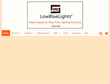 Tablet Screenshot of lowbluelights.com